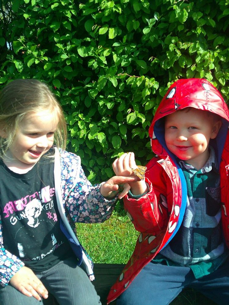 releasing butterflies at blue windmill nursery 3