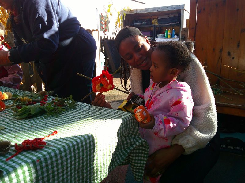 autumn activities at blue windmill nursery with families in rugby