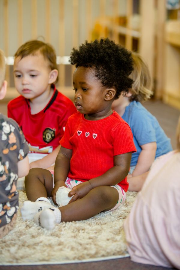 new starters in the baby room at blue windmill nursery in rugby